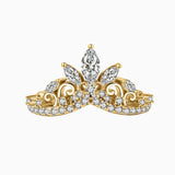 “TIARA” WISHBONE GOLD PLATED RING (PRE-ORDER)