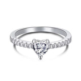 “MINI LOVE” STERLING SILVER RING