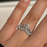 “TIARA” WISHBONE STERLING SILVER RING